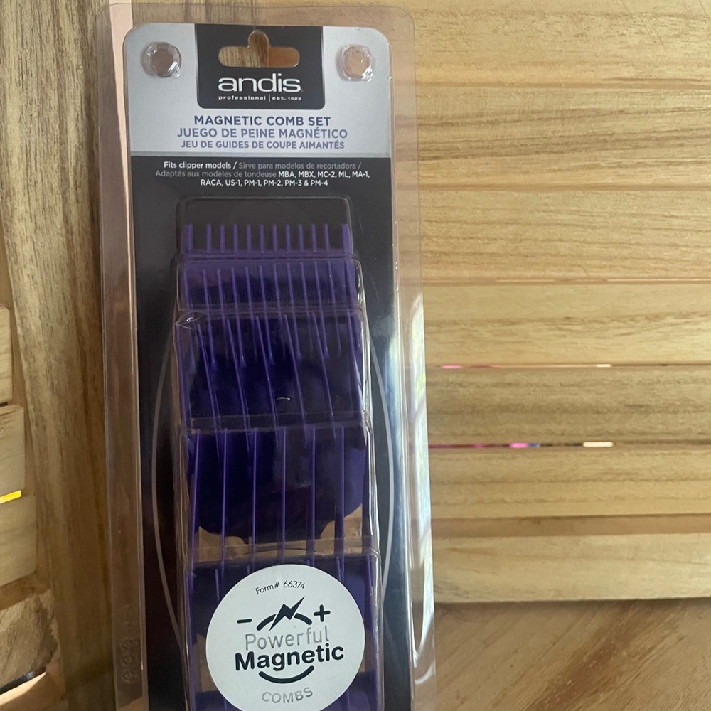 Andis Powerful Magnetic Comb Set - Purple H119